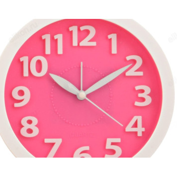 Будильник Sakura SA-8514Р, белый с розовым таблом-1