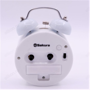 Будильник с механическим боем SAKURA SA-8516W-1