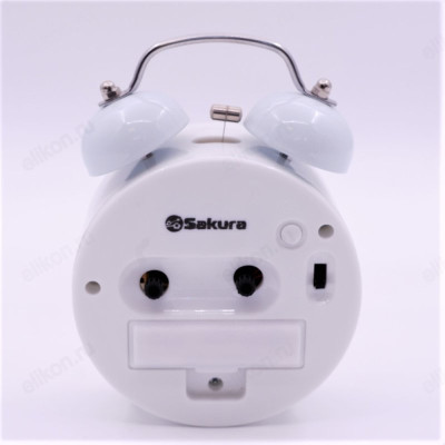 Будильник с механическим боем SAKURA SA-8516W-1