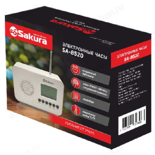 Часы настольные Sakura SA-8520, пластик-1