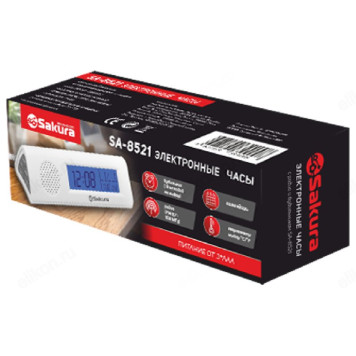 Часы настольные Sakura SA-8521, пластик-1