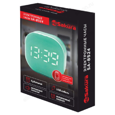Часы настольные Sakura SA-8524 , пластик-1