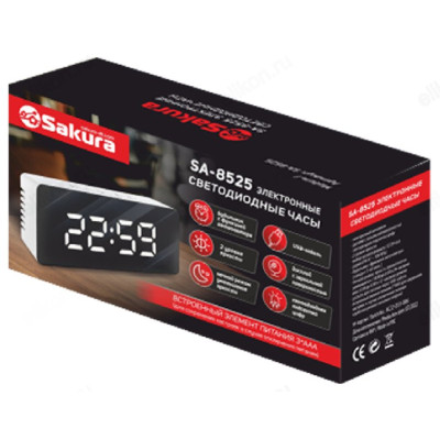 Часы настольные Sakura SA-8525, пластик-1