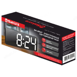 Часы настольные LED SAKURA SA-8527 будильник-1