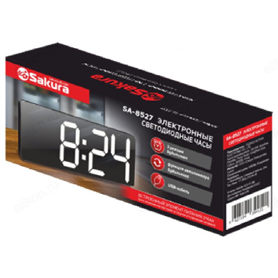 Часы настольные LED SAKURA SA-8527 будильник-1