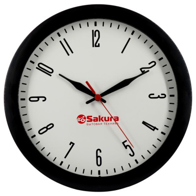 Часы настенные SAKURA 5Б6 черный