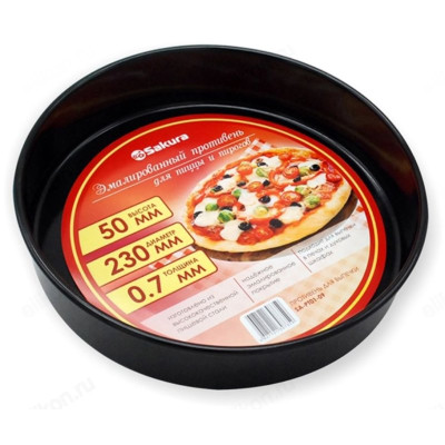 Форма для выпечки SAKURA SA-PT01-09 черн-1