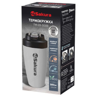 Термокружка SAKURA TM-05-500G 500мл графит-1