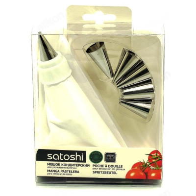 Мешок кондитерский SATOSHI 6 насадок 884-377