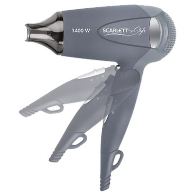 Фен серый TOP STYLE SCARLETT SC-074-2