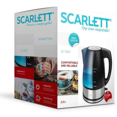 Чайник черный SCARLETT SC-1020-6