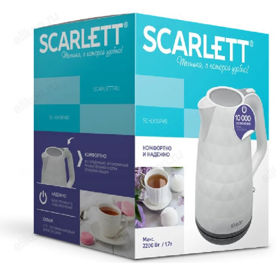Чайник Scarlett SC-EK18P49, белый, 1.7 л-1