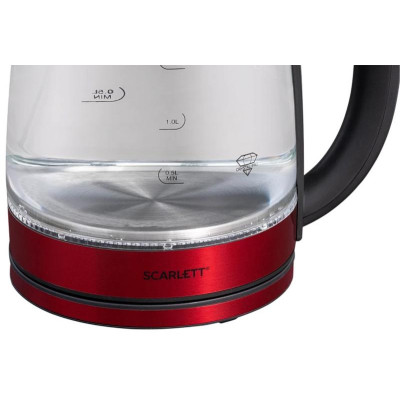 Чайник красный SCARLETT SC-EK 27 G65-4