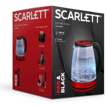 Чайник красный SCARLETT SC-EK 27 G65-6