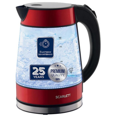 Чайник красный SCARLETT SC-EK 27 G79