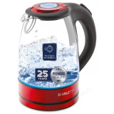Чайник стеклянный SCARLETT SC-EK27G99 (1,7л) красн