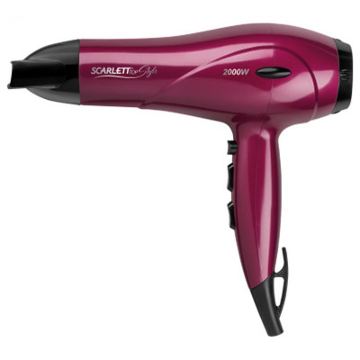 Фен малиновый с черным TOP STYLE SCARLETT SC-HD 70 I67-1