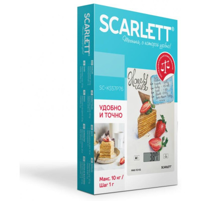 Весы кухонные SC-KS 57 P76 медовик SCARLETT SC-KS57P76-2