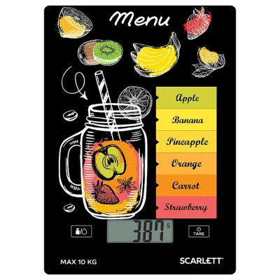 Весы кухонные SC-KS 57 P77 смузи SCARLETT SC-KS57P77
