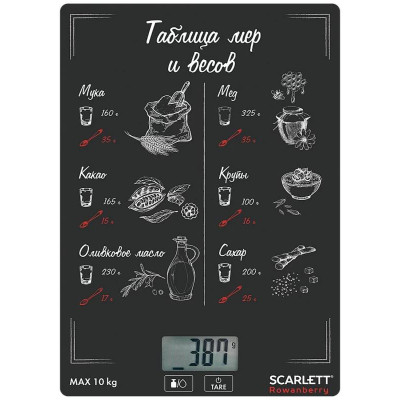 Весы кухонные SC-KS 57 P94 Rowanberry SCARLETT SC-KS57P94