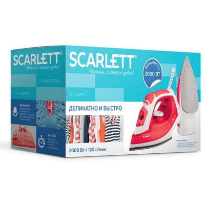 Утюг красный SCARLETT SC-SI 30 P15-5