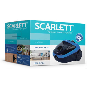 Пылесос SCARLETT-VC80В64, 1800 Вт, 2 л-1