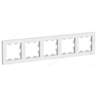 Рамка 5-ая, SE AtlasDesign, белая, универсальная