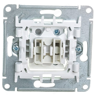Выключатель 1-клавишный SE AtlasDesign, сх.1, 10АХ, в сборе, белый-1