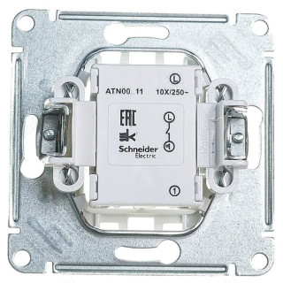 Выключатель 1-клавишный SE AtlasDesign, сх.1, 10АХ, в сборе, белый-2