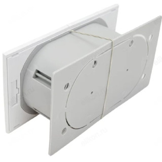 Розетка двойная с заземлением SE AtlasDesign 16А, со шторками, с крышкой, в сборе, белая-3