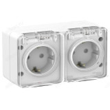 Розетка наружная 2-ая SE ATN540126