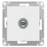 Розетка антенная одиночная TV коннектор, механизм, SE AtlasDesign, белая SE ATN000193