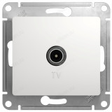 Розетка TV коннектор, SE Glossa, белая SE GSL000193