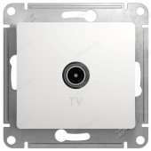 Розетка TV коннектор, SE Glossa, белая SE GSL000193