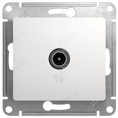 Розетка TV Systeme Electric Glossa GSL000193, белый