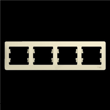 Рамка 4-ая, SE Glossa беж, горизонтальная