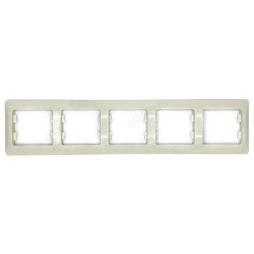 Рамка 5-ая, SE Glossa беж, горизонтальная