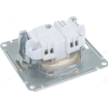 Розетка без заземления SE Glossa, беж-3