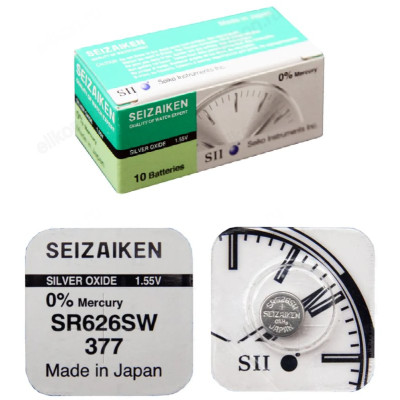 Батарейка 377 SEIZAIKEN SR626SW 1,55V