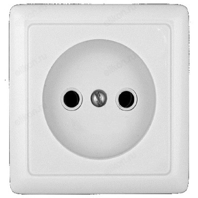 Розетка одинарная без заземления SE Wessen ХИТ без шторок SE RA10-131I-B