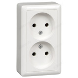 Розетка наружная 2-ая SE RA16-237I-B