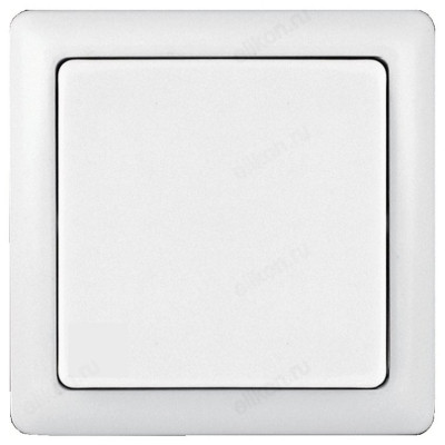 Выключатель наружный 1-клавишный SE Wessen ХИТ, изолир. пластина, 6А, 250В, белый