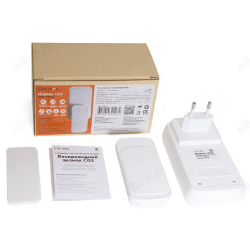 Звонок беспроводной Сигнал С03 15013 белый-4