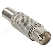 Разъем ТV шт. никель с пружиной Сигнал 18770