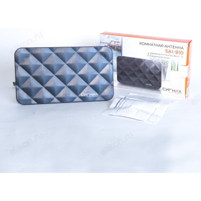 Антенна комнатная DVB-T2 и ДМВ активная Сигнал SAI-910-4
