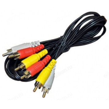 Аудиокабель соединительный Сигнал 3RCA F - 3RCA F