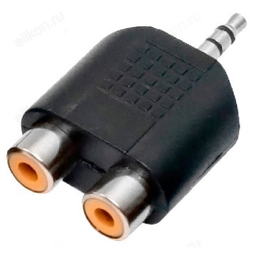 Переходник Сигнал jack 3.5 мм F - 2RCA M