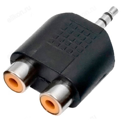 Переходник Сигнал jack 3.5 мм F - 2RCA M