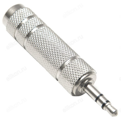 Переходник Сигнал jack 3.5 мм F - jack 6.3 мм M