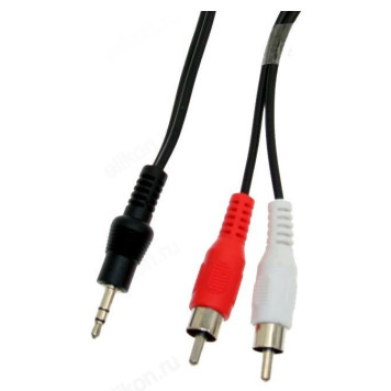 Аудиокабель соединительный Сигнал jack 3.5 мм F - 2RCA F